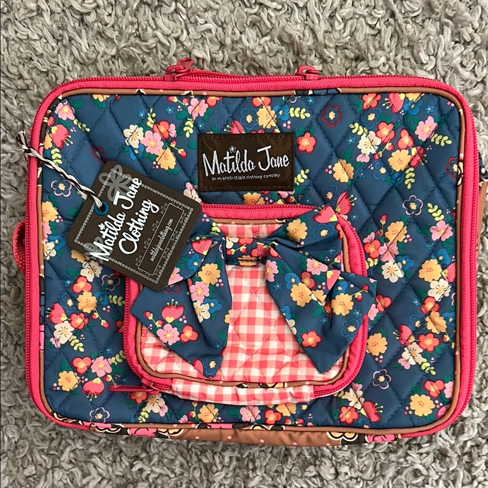 Matilda Jane Blue Floral Quilted Bag